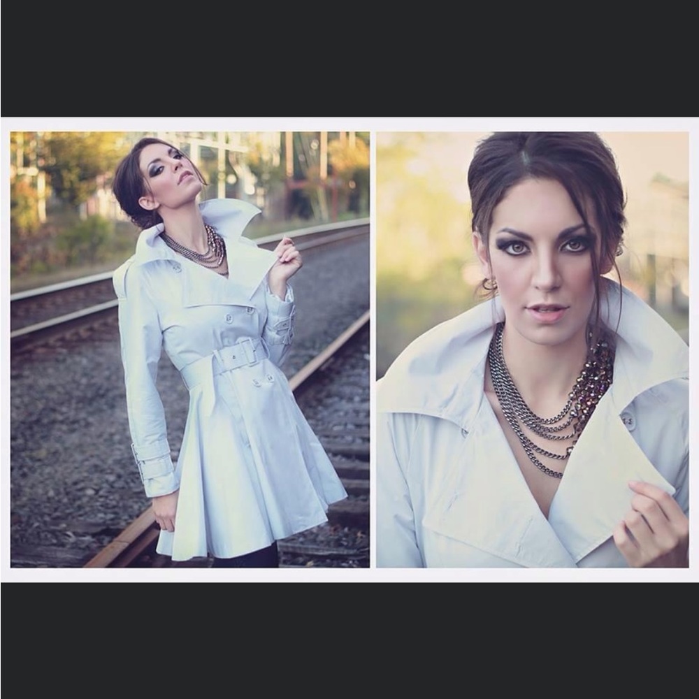 Pearl trench coat
